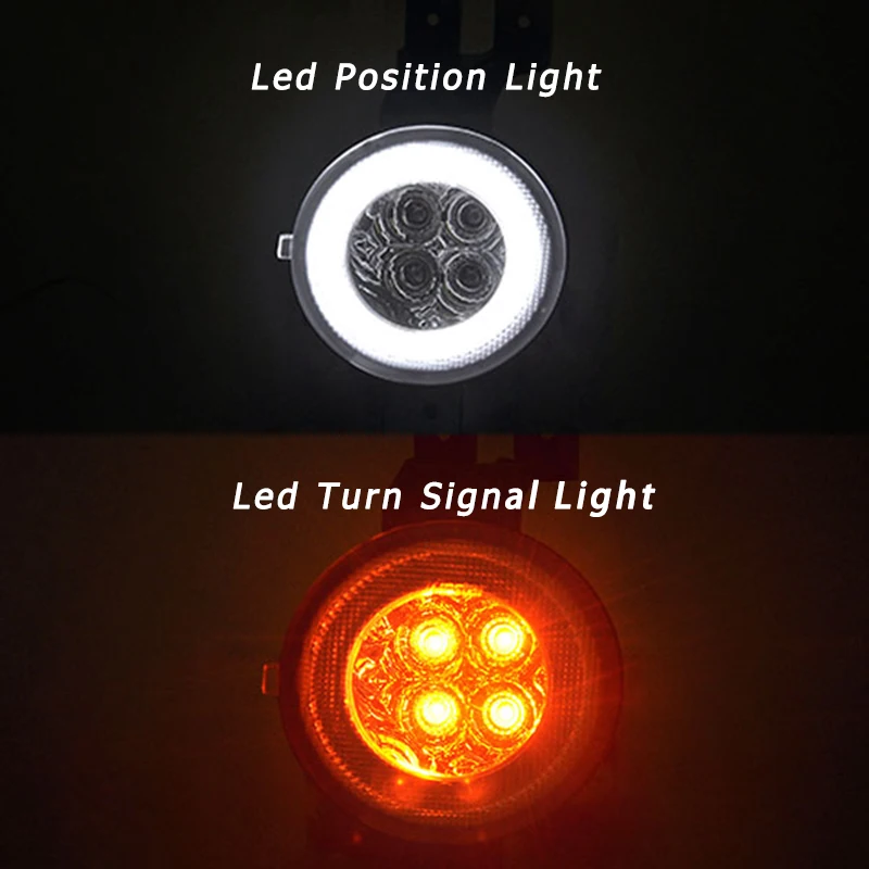 Clear Lens Full Led Halo Turn Signal Lights W/Bumper Mini Rally Lights For Mini Cooper R50 R52 R53 Car-Styling