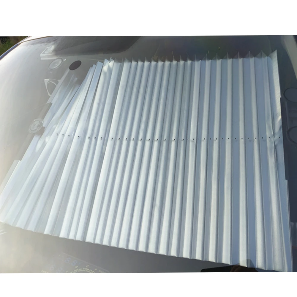 Car Window Sunshade Retractable Foldable Windshield Sunshade Cover Shield Curtain Auto Sun Shade Block Anti-UV Car Window Shade