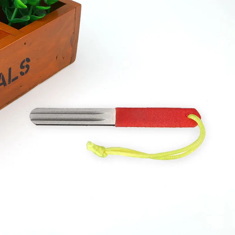 2 Sided Diamond Fishing Hook Sharpener Hook File Fly Fishing Hone Accessories