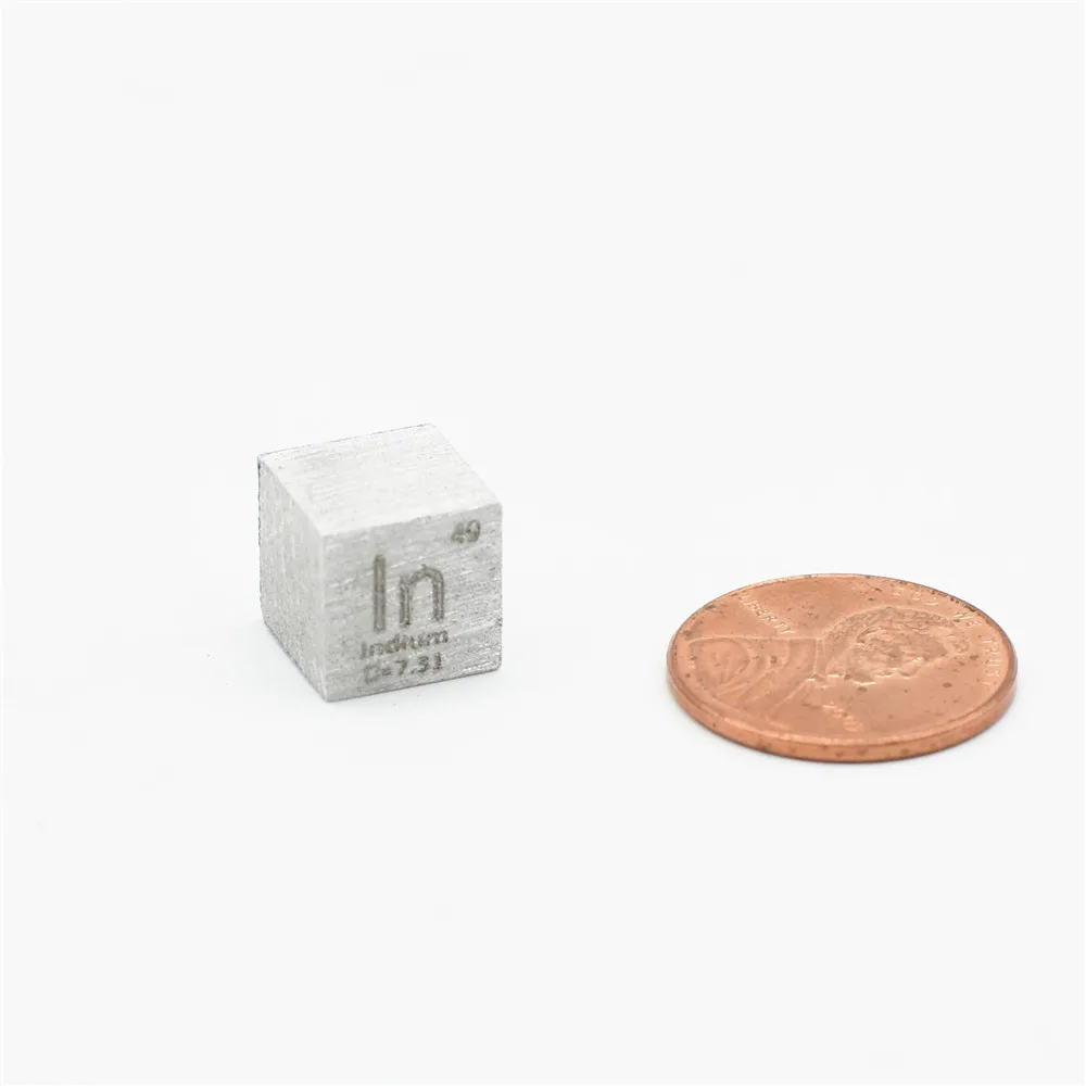 

Pure Indium In Cube High Purity 99.995% for Scientific Research and Development Element Metal Simple Substance