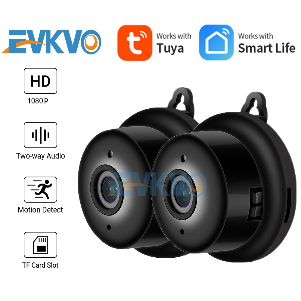 Камера видеонаблюдения Tuya Smart life Беспроводная мини-камера безопасности с
