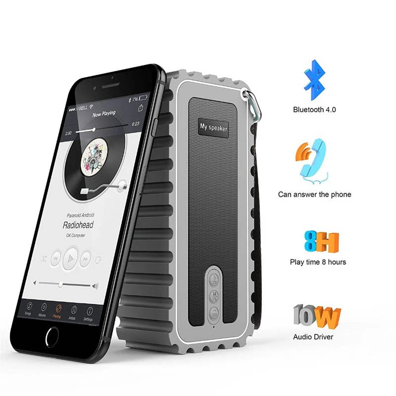 Портативный беспроводной Bluetooth динамик открытый анти-капля Ip67 водонепроницаемый динамик