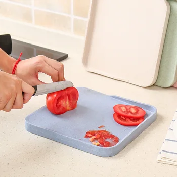 

Household Wheat Stalk Cutting Board Knife Mini Dormitory Small Non-stick Panel Chopping Cutting Fruit Board