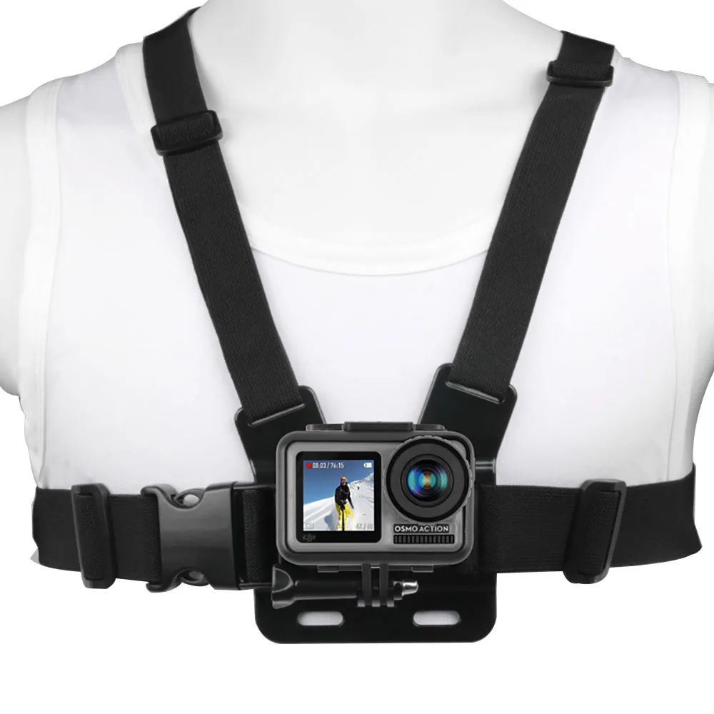 Регулируемый нагрудный ремень Ruigpro для экшн камеры DJI osmo Gopro Hero 9 8 7 6 5 4 Xiaomi Yi 4K Go Pro