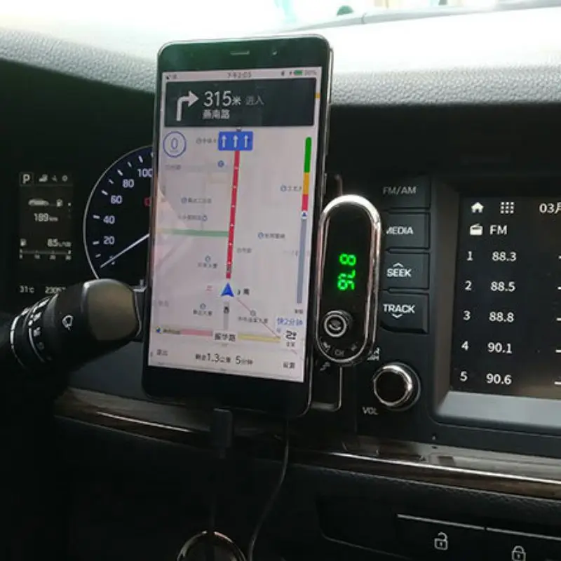 Fm-передатчик MP3-плеер-MP3-плеер передатчик-F1 автомобильный Bluetooth комплект для громкой связи зарядное устройство Держатель для телефонов передатчик Mp3 Playe
