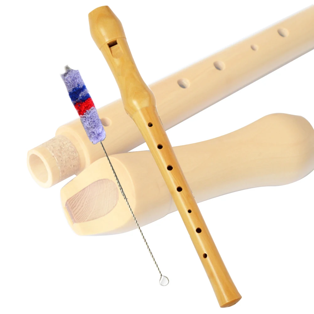 Флейта сопрано 8 отверстий деревянная щетка с длинной Регистраторы музыкальный подарок образовательный инструмент приборы-Тип