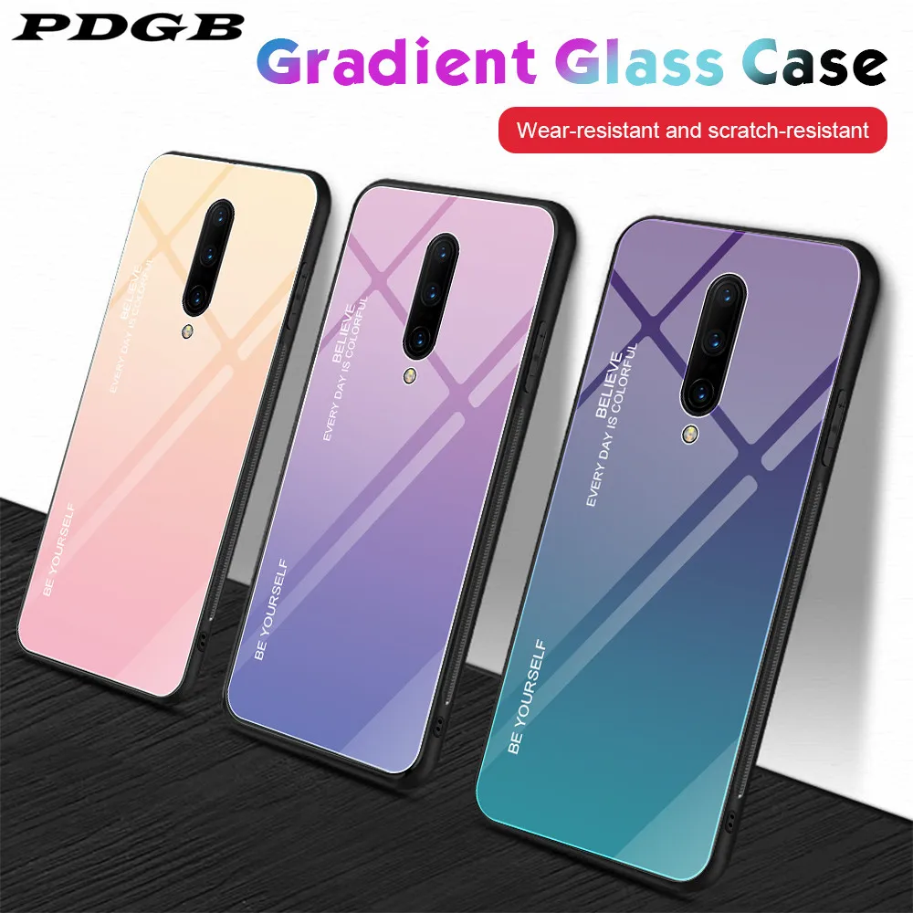 

Gradient tempered mirror glass phone case cover for Oppo R17 F11 Pro K1 K3 Find X Reno Z 10X Zoom Realme 3 Pro X lite cases