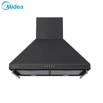 

Range Hoods Midea MH60C335AN Hood kitchen Home Appliances Wall Mounted Black Deep Hood Type Steel Plate