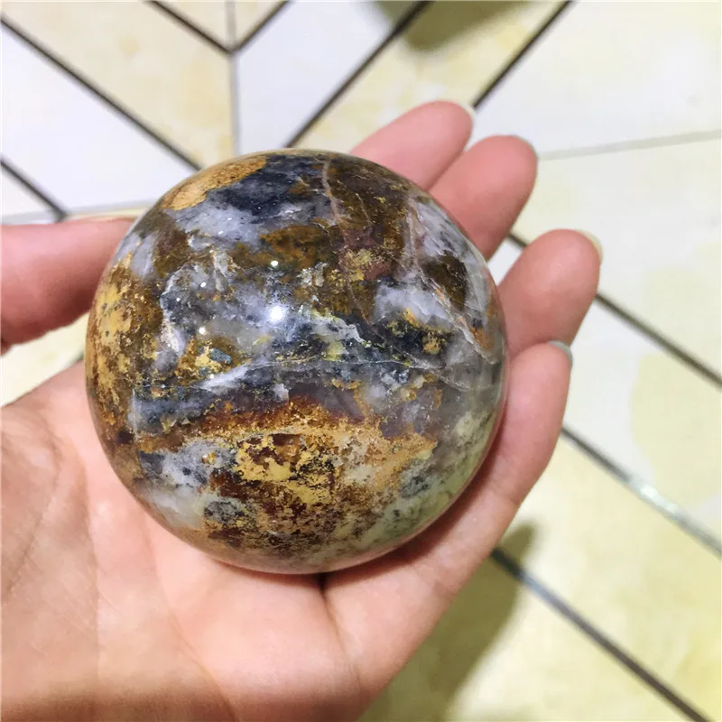 

Natural Peter Stone (Pietersite) Rock Crystal Quartz Mineral Sphere Globe Ball Chakra Healing Home decoration Crafts 55-58mm