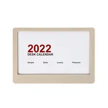 Calendrier de bureau créatif Vertical amovible, Page 2022, 1 pièce, couleur aléatoire