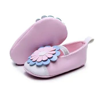 

Baby Moccasins Newborn Babies Shoes PU Leather Prewalkers Boots Baby Princess Shoes T-bar Soft Bottom Fashion Flower