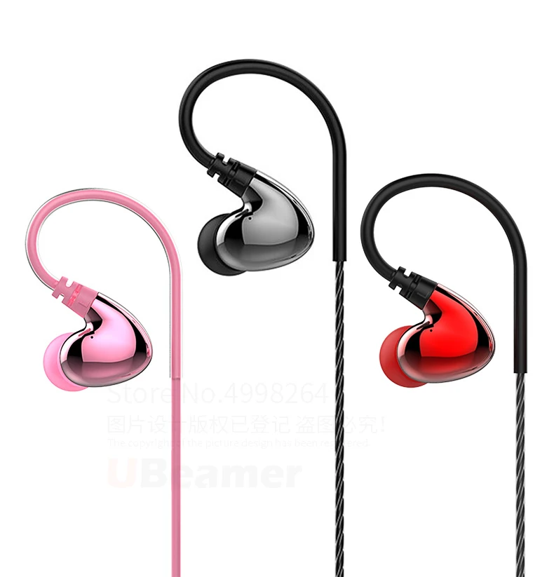 FMJ Z4 wired earphone In ear Four speakers One touch switch HD dual unit microphone Android IOS available for phone sport