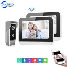 Visiophone intelligent de sécurité pour maison, visiophone intelligent, visiophone IP, visiophone, Vision nocturne, application Mobile, télécommande, sonnette de porte