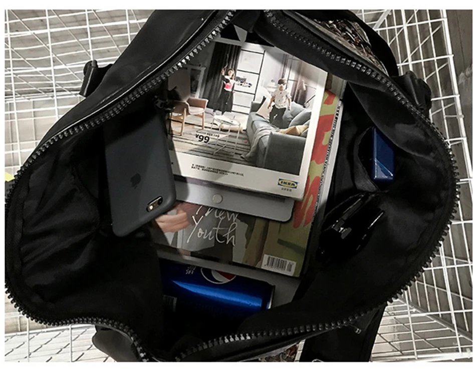 Fashion Sport Gym Yoga Mat Bag Fitness Training Shoulder Crossbody Bags Women High Capacity Waterproof PU Luggage Travel Handbag