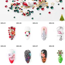 Наклейки для ногтей, 3D рождественские наклейки, наклейки для женщин, девочек, детей, сделай сам, снег, Хэллоуин, BV789