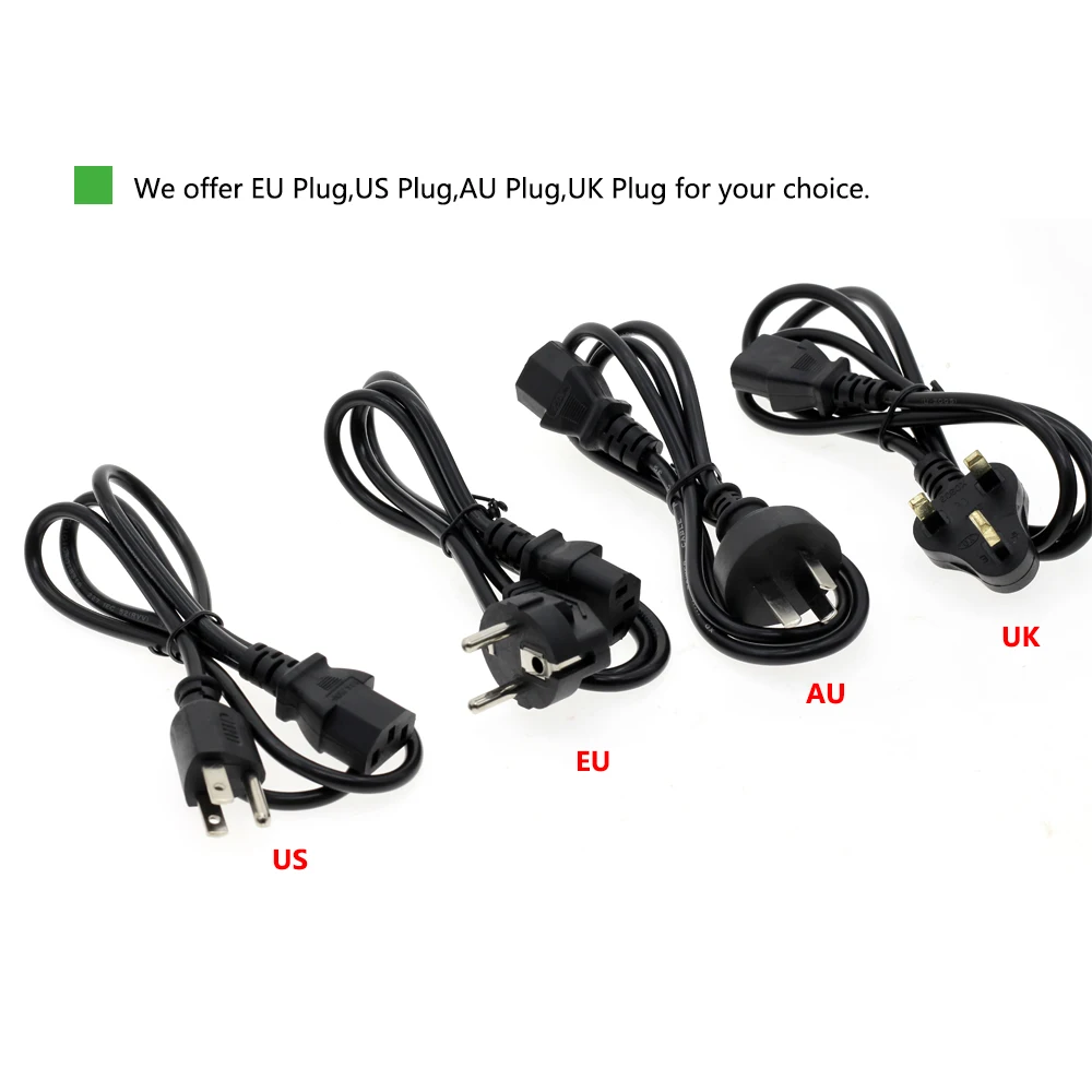Универсальное зарядное устройство питания 12V 15V 16V 18V 19V 20V 24V AC DC адаптер