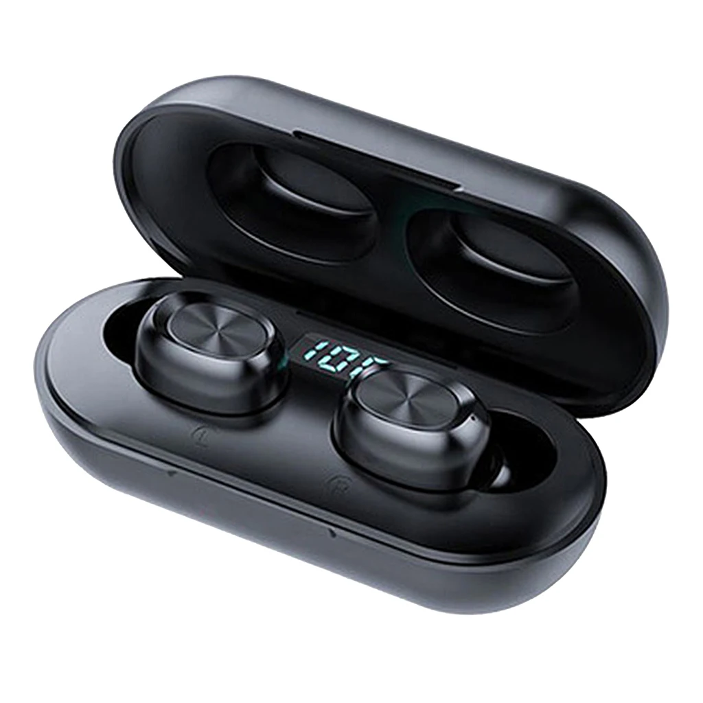 B5 True Wireless Earbuds, Bluetooth Headphones Touch Control with Charging Case, TWS Stereo Earphones in-Ear Headset for Sports