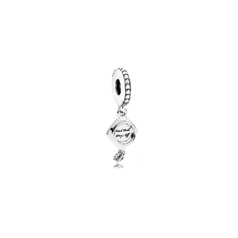 Серебро S925 Новинка Бабочка веревка подходит для Pandoras бисера Шарм браслет модные подвески, ювелирные изделия - Цвет: 2