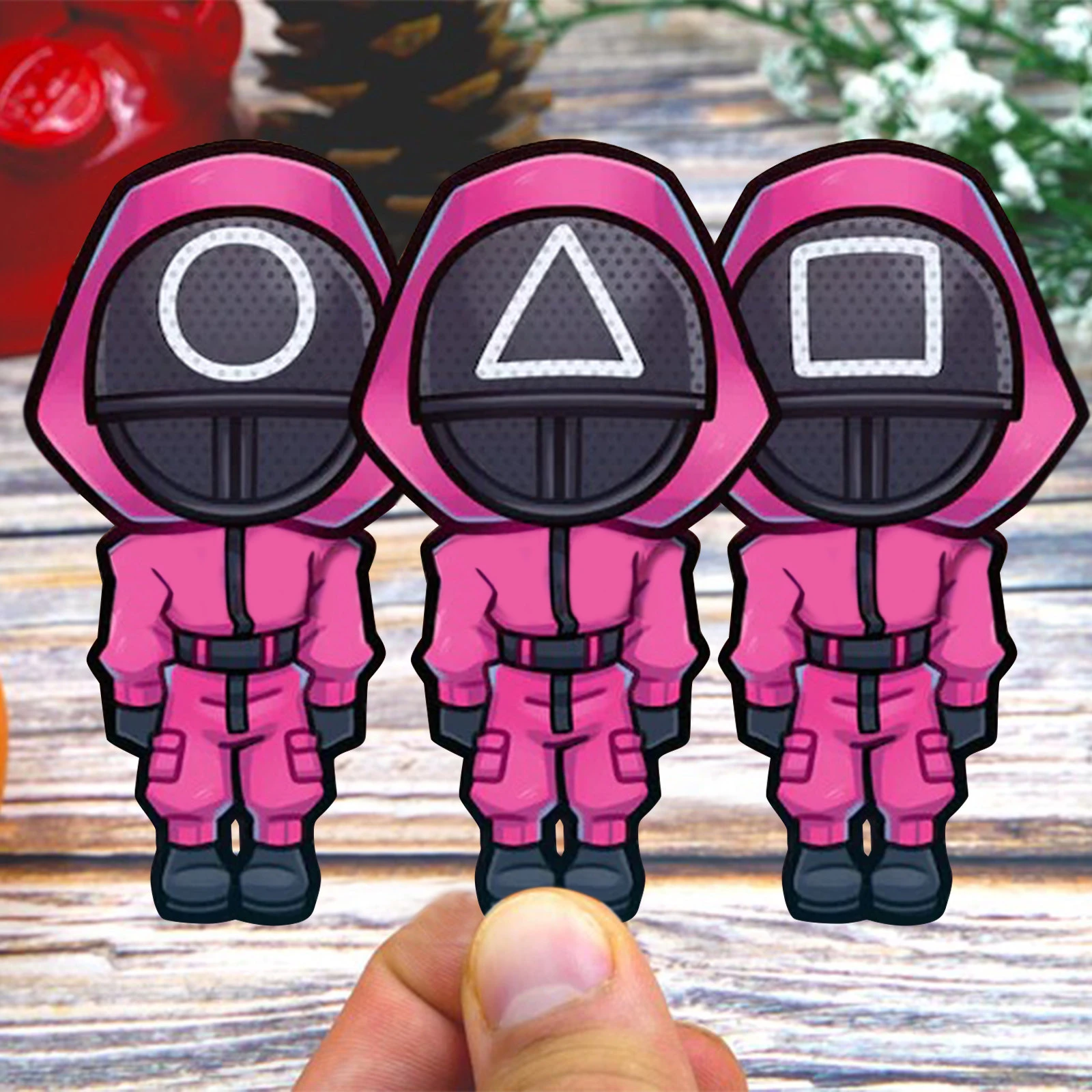 Rearview Mirror New Year 2022 2017 Christmas Squid Game Masked Man Pendant Decorations,For Car Rear View Mirror, Bag,  Key Chain Christmas Tree New Year 2022 Christmas Decor|Pendant & Drop  Ornaments| - Aliexpress