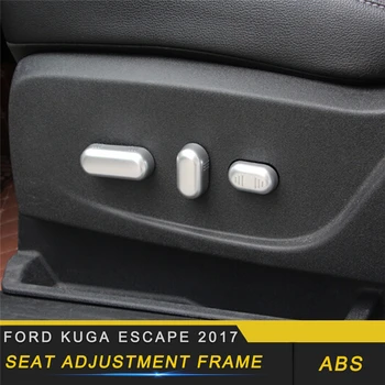 

For Ford KUGA Escape 2017 2018 Seat Adjustment Frame Cover Trim Frame Sticker Interior Accessories