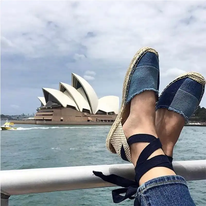 denim espadrille sandals