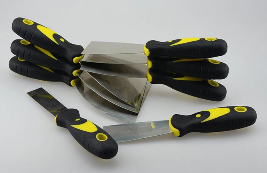 3 inch Putty Knife 1pcs Scraper Blade Scraper Shovel Carbon Steel Plastic Handle Wall Plastering Knife Hand Tool 205x75mm