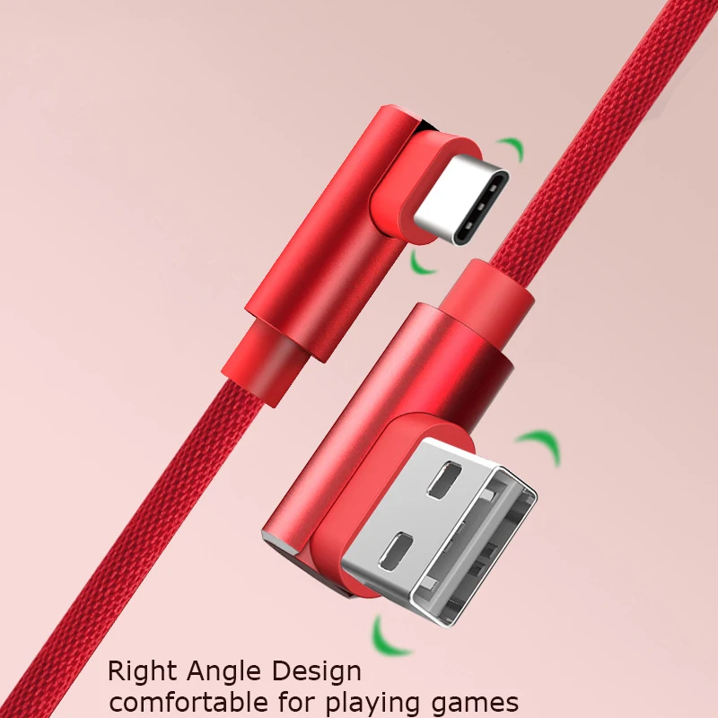 2.4A USB Type C кабель для передачи данных нейлоновая оплетка быстрый зарядный Huawei P30 Pro