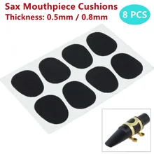 

8pcs 0.5mm 0.8mm Sax Mouthpiece Cushions Patches Pad For Alto Sax Tenor Saxophone Silicone Musical Wind Instrument Accessory