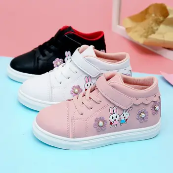 

New Kids Children Baby Girls Breathable Anti-Slip Cartoon Rabbit Print Shoes Sneakers Toddler Soft Soled Walking Shoes n
