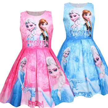 

princess dress girl elsa anna kids dresses for girls clothes vestido infantil roupas robe fill elbise toddler frocks menina