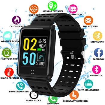 

Color Screen IP68 Waterproof Smartwatch F3 HeartRate Blood Pressure Monitor Bluetooth Watch for Men Women Fitness Tracker pk P11