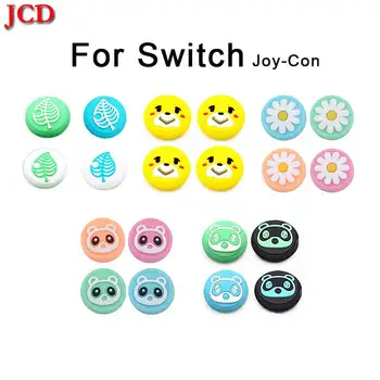 

JCD Animal Crossing Secretary Puppy Dog Isabelle Thumb Stick Grip Cap Joystick Cover For Nintend Switch Lite Joy-Con Controller