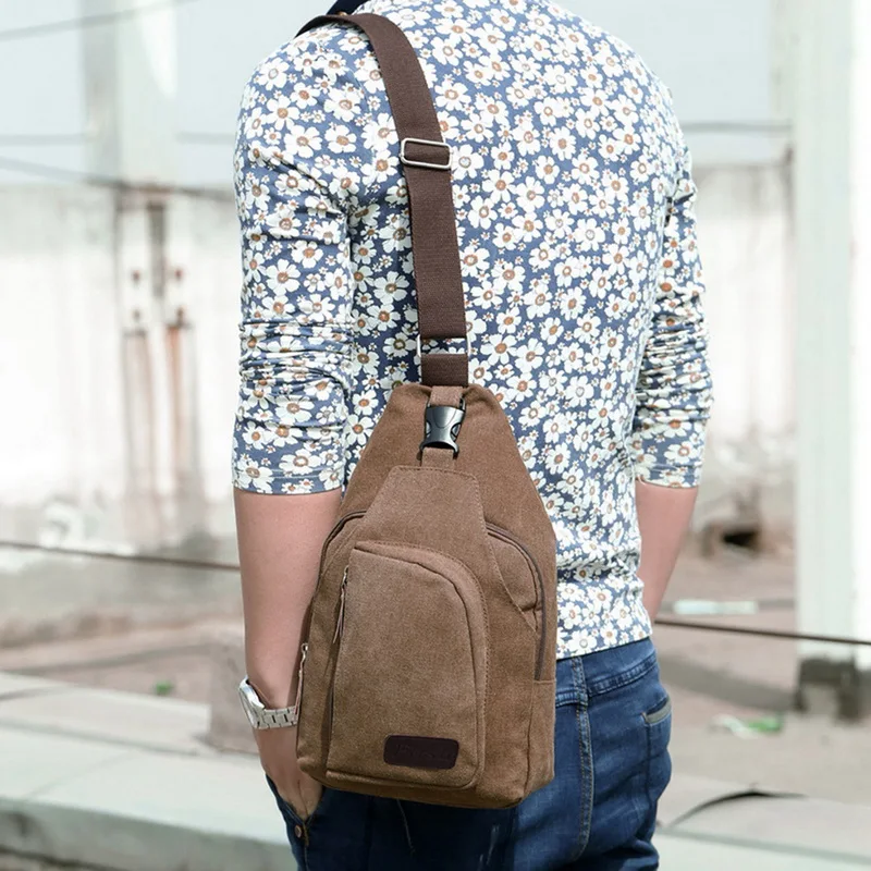 

JODIMITTY Male Chest Bags -Theft Bag Men Shoulder Bags Men Hidden Chest Men Retro Crossbody Bag