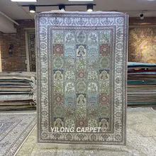 YILONG 4'x6' персидский шелковый ковер ручной работы четыре сезона vantage тонкие турецкие шелковые коврики(HF277B