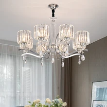 American Luxury LED chandelier lighting K9 Crystal dining living room hanging lamp Modern bedroom restaurant villa luminaires