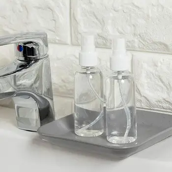 

3Pcs Set Transparent Empty Spray Bottles 100ml Plastic Mini Refillable Container Empty Cosmetic Containers