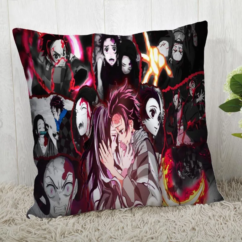 45*45 наволочка Kimetsu No Yaiba принт для свадьбы наволочка с рисунком наволочки - Цвет: Pillowcase 3