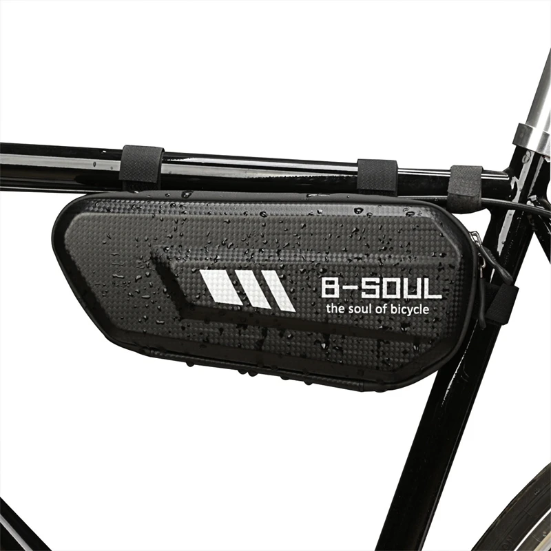 B-SOUL сумка для велосипеда с тройным углом, Водонепроницаемая передняя сумка для велосипеда, верхняя сумка для горного велосипеда, Аксессуары для велосипеда