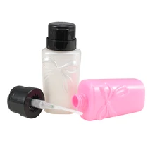 1 шт. 230 мл пластиковая Запираемая бутылка для снятия лака диспенсер для очистки пресс-насос бутылка многоразового дизайна ногтей инструменты