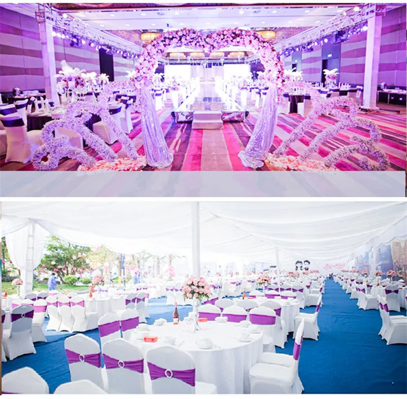 Разноцветный пояс из спандекса для стула с круглыми пряжками лента лайкры