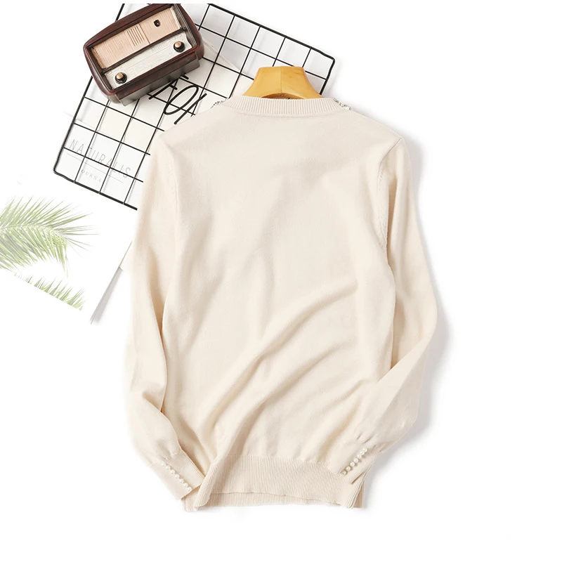 Осенне-зимний вязаный женский свитер с круглым вырезом Модный пуловер женские свитера офисные женские черные и белые Джемперы Femme