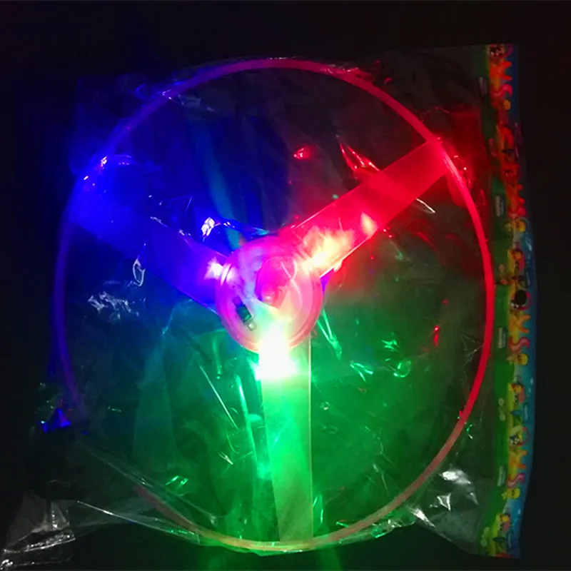 Новинка сияющая игрушка UFO, проволока для крепления НЛО, ночной рынок, стойло, Лидер продаж, большой размер 25 см, проволока для крепления маховика