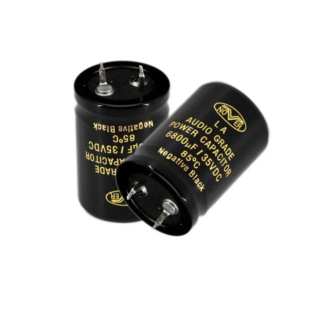2pcs—12pcs Nover LA 6800uF 35V 25x35mm Pitch 10mm 35V/6800UF HIFI HI-FI Fever Golding Capacitors AUDIO Electrolytic Capacitor 5