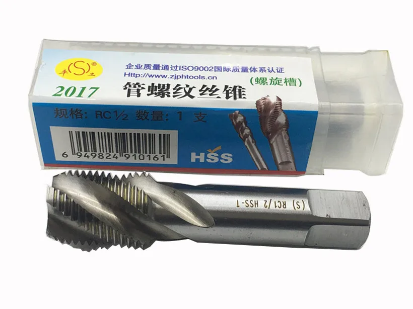 NPT1/8 NPT1/4 NPT3/8 NPT1/2 NPT3/4 NPT1-1pcs HSS-M35 резьба трубы спиральный кран обработка: нержавеющая сталь легированная сталь и т. Д