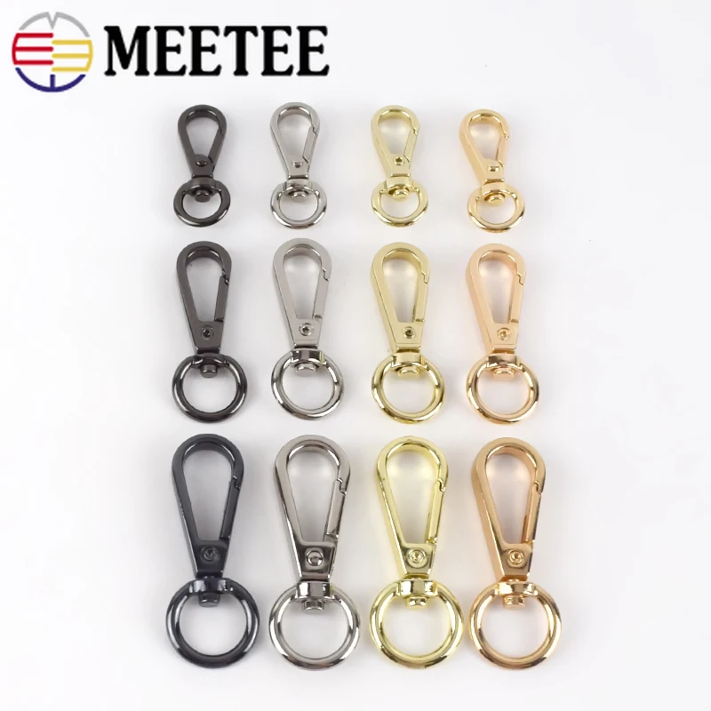 Meetee 10/30 шт. 8/10/13 мм металлическая пряжка для чемоданов и сумок зажим триггера
