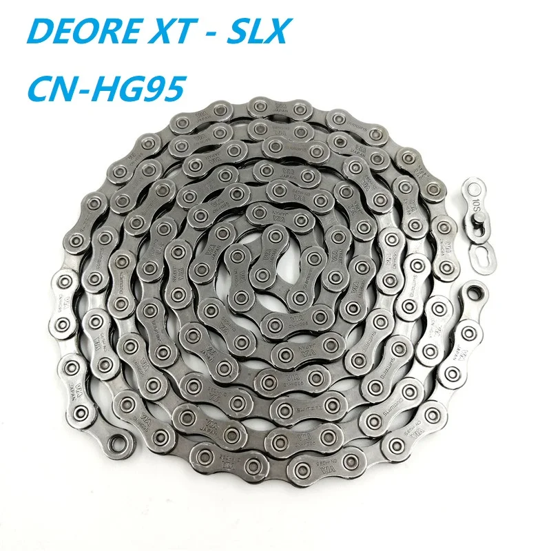 Цепь для горного велосипеда DEORE XT SLX CN-HG95 10 скоростей с быстрым соединением 10/30 |