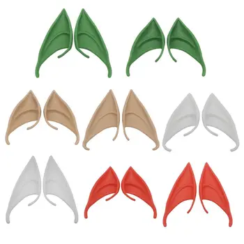 

1/3/12 Pair Latex Elf Ears Pointed Cosplay Mask Accessories Halloween Christmas Dress Parties Latex Elf Ears Cosplay Mask Acc