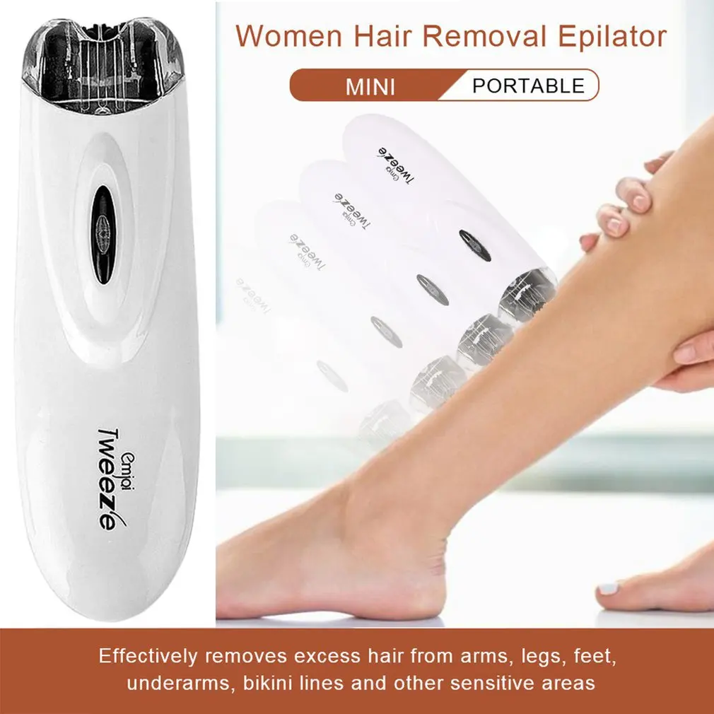 Depiladora eléctrica portátil para mujer, afeitadora, Afeitadora eléctrica para mujer, cortadora de pelo, Bikini, piernas, depilador corporal
