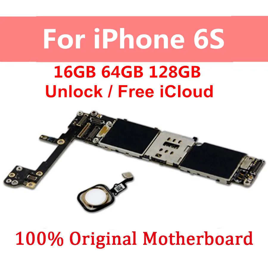 Материнская плата для iPhone 6S разблокированная материнская 6s логическая с