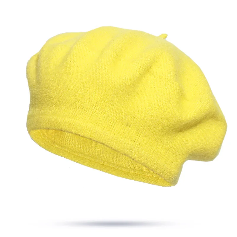 Women Berets Fashion Solid Beret Cap for Women Spring and Summer Warm Octagonal cap
